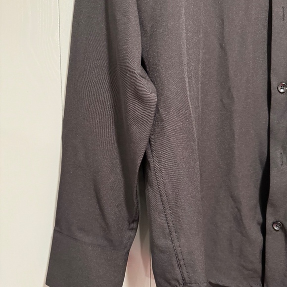 Con.Struct Men's Dress Shirt Slim Fit Button-Down Stretch Cooling Black - Size M - Picture 3 of 9